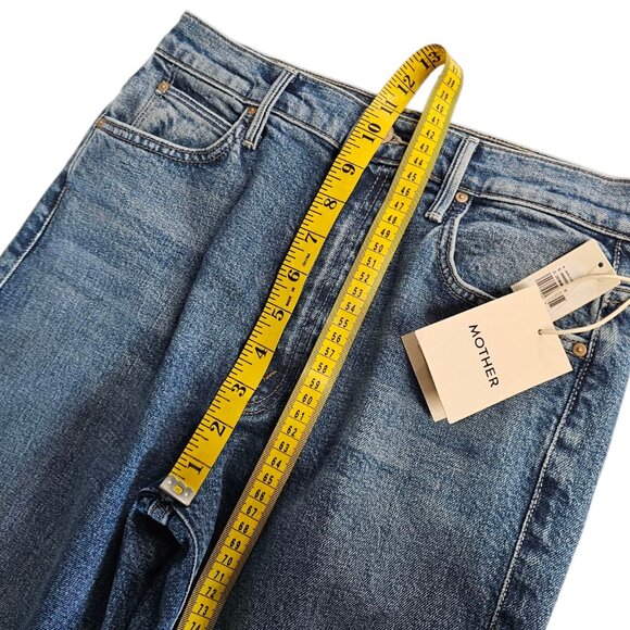 MOTHER The Kick It Jeans in Tequila Sunrise, High Rise, Straight Leg, Size 28 - Picture 8 of 12